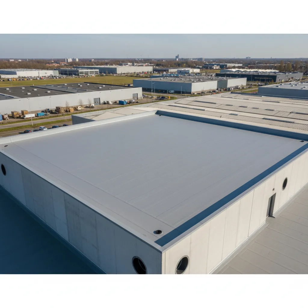 Industrieel plat dak project