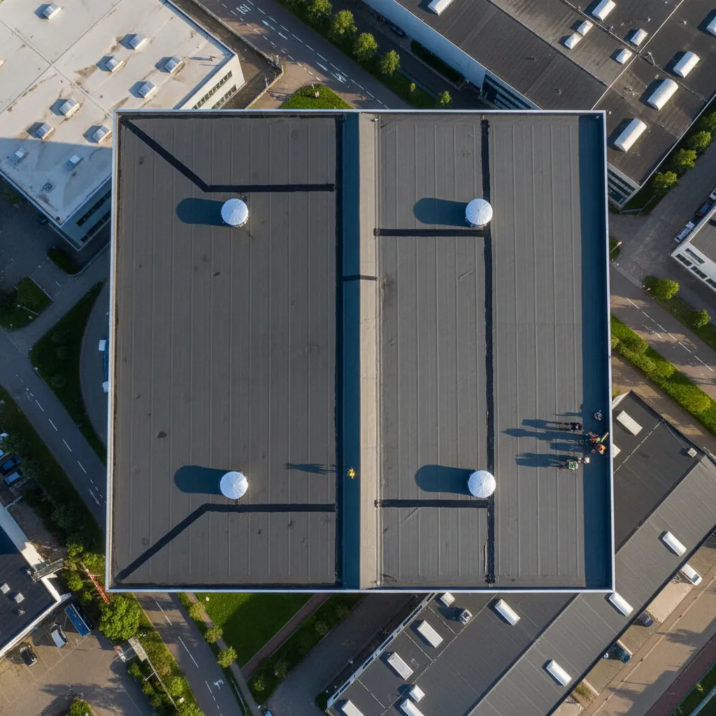 Grootschalig industrieel dak