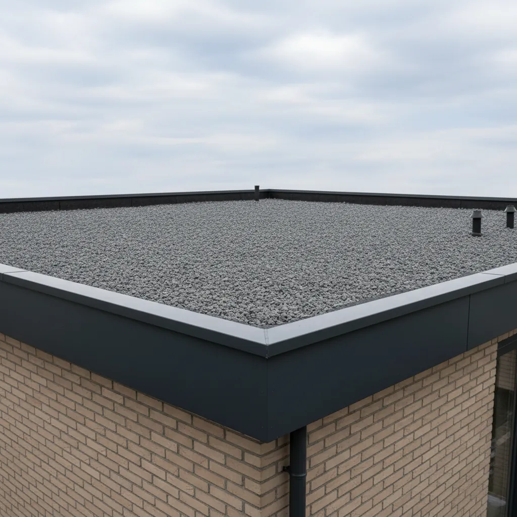Bitumen dak woning